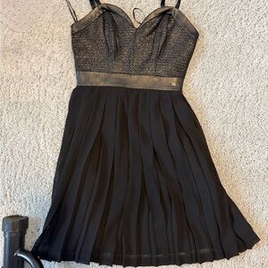 Guess Black Mini Shirt Dress